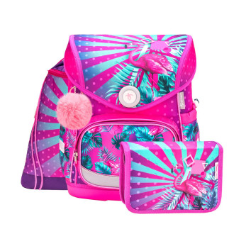 Ранец Compact Tropical Flamingo с наполнением