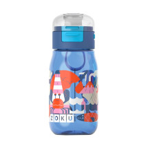 Бутылка детская с крышкой Zoku, 475 мл, синяя