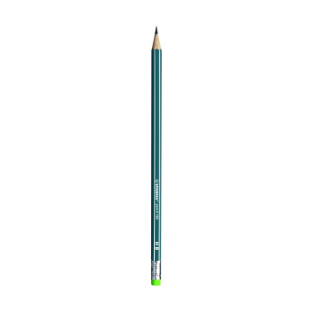 Чернографитный карандаш Stabilo Pencil 160 HB с ластиком, синий