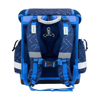 Ранец Belmil Classy Blue Tech с наполнением